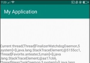 Làm cách nào để lấy getAllStackTraces của luồng hiện tại trong Android? 