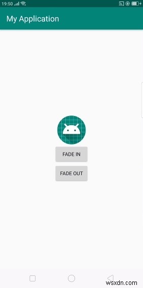 Làm thế nào để sử dụng Fade In và Fade Out Android Animation trong Java? 