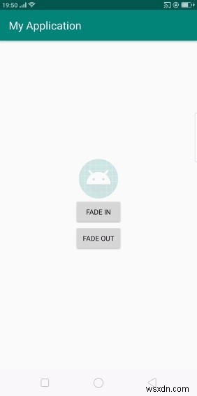 Làm thế nào để sử dụng Fade In và Fade Out Android Animation trong Java? 