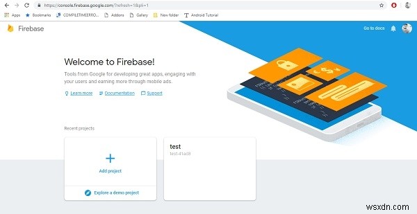 Làm thế nào để tạo tài khoản firebase cho ứng dụng Android? 