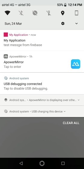 Làm thế nào để sử dụng nhắn tin firebase trong ứng dụng Android? 
