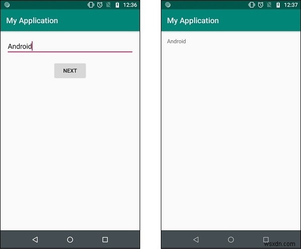 Làm cách nào để gửi dữ liệu từ hoạt động này sang hoạt động khác trong Android bằng gói? 
