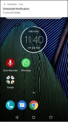 Làm thế nào để lên lịch thông báo trong Android? 