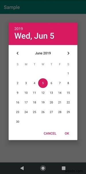 Làm thế nào để đặt ngày trong hộp thoại datepicker trong Android? 