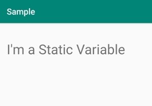 Sử dụng biến tĩnh trong android studio ở đâu và như thế nào? 