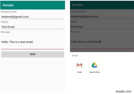 Làm cách nào để gửi email bằng gmail từ ứng dụng Android của tôi? 