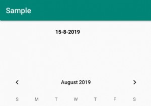 Làm thế nào để sử dụng tiện ích lịch bằng cách sử dụng lớp CalendarView trong Ứng dụng Android? 