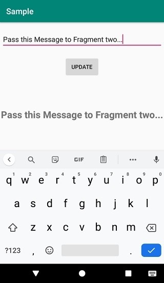 Làm cách nào để chuyển các giá trị giữa các Fragment trong Android? 