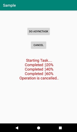 Làm thế nào để dừng chuỗi AsyncTask trong Android? 