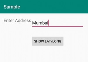Làm cách nào để tìm vĩ độ và kinh độ từ địa chỉ trong Android? 