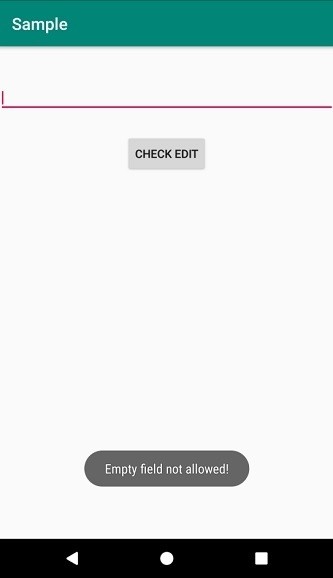 Làm cách nào để kiểm tra xem android editText có trống không? 