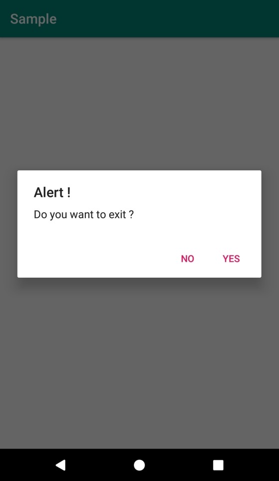 Làm thế nào để hiển thị hộp thoại cảnh báo trong Android? 