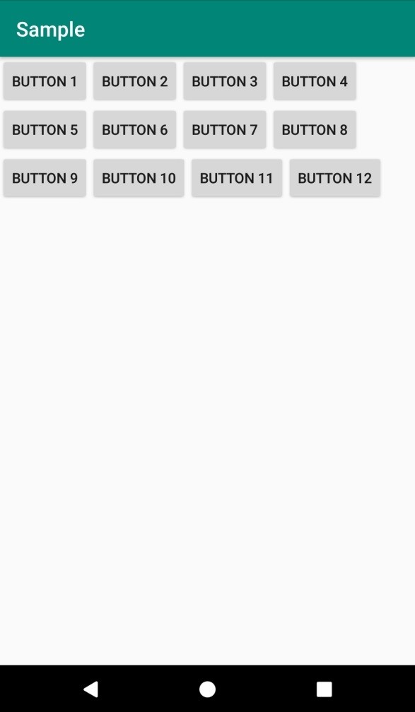 Cách lập trình thêm các nút vào một bố cục từng cái một trong một vài dòng trong Android 
