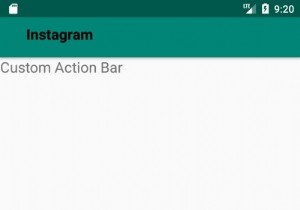 Làm thế nào để hiển thị chế độ xem tùy chỉnh trong ActionBar trong Android? 