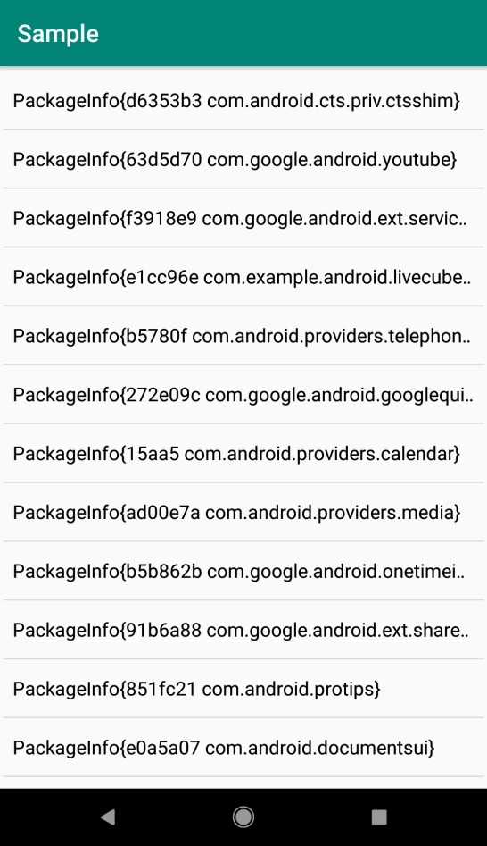 Làm thế nào để có được danh sách các Ứng dụng Android đã cài đặt? 