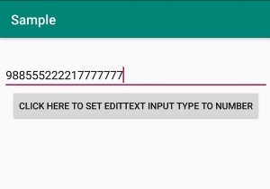 Làm cách nào để chúng tôi đặt loại đầu vào cho Android EditText theo chương trình? 