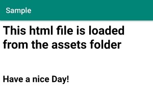 Làm cách nào để tải tệp từ thư mục nội dung vào WebView trong Android? 