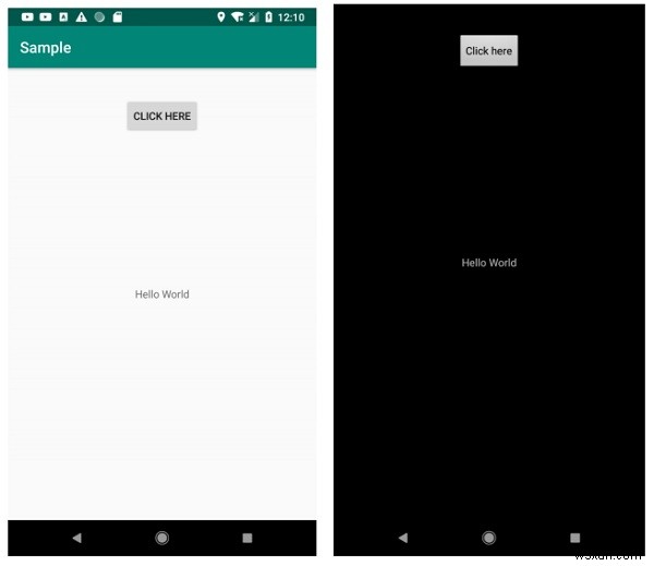 Làm cách nào để đặt hộp thoại hiển thị toàn màn hình trong Android? 