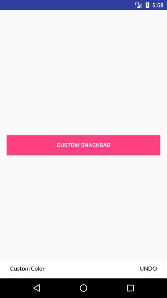 Làm cách nào để tùy chỉnh bố cục của snackBar trong Android? 