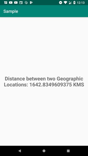 Làm thế nào để lấy khoảng cách giữa hai vị trí địa lý trong Android? 