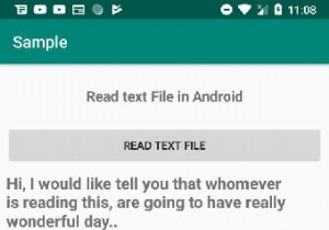 Làm cách nào để đọc một tệp văn bản đơn giản trong Ứng dụng Android? 