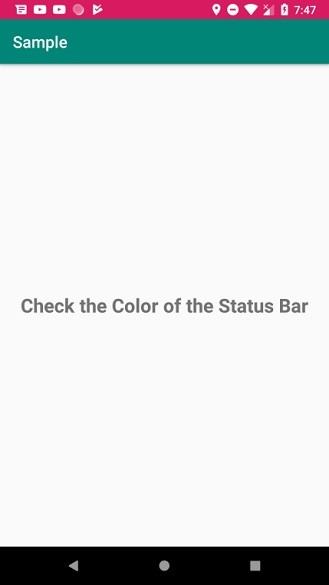 Làm cách nào để thay đổi màu thanh trạng thái để phù hợp với ứng dụng Android? 