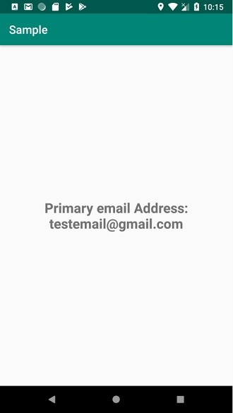 Làm cách nào để lấy địa chỉ e-mail chính của thiết bị Android? 