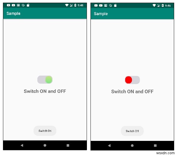 Làm cách nào để tạo kiểu cho tiện ích Switch Android? 