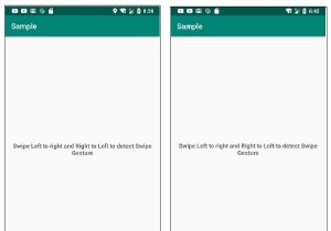 Làm thế nào để xử lý các cử chỉ vuốt từ phải sang trái và từ trái sang phải trên Android? 