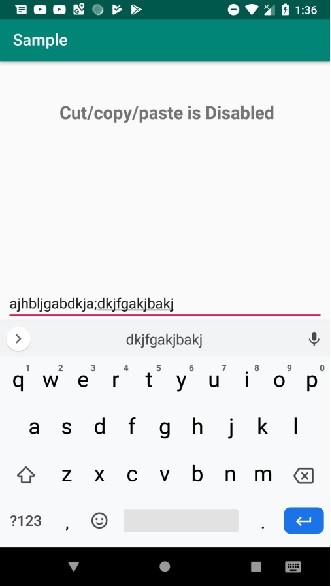 Làm cách nào để tắt tính năng sao chép / dán từ / sang EditText trong Ứng dụng Android? 