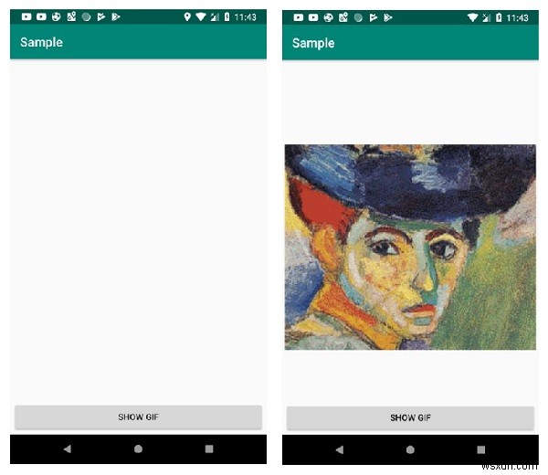 Làm thế nào để hiển thị ảnh gif động trong Android? 