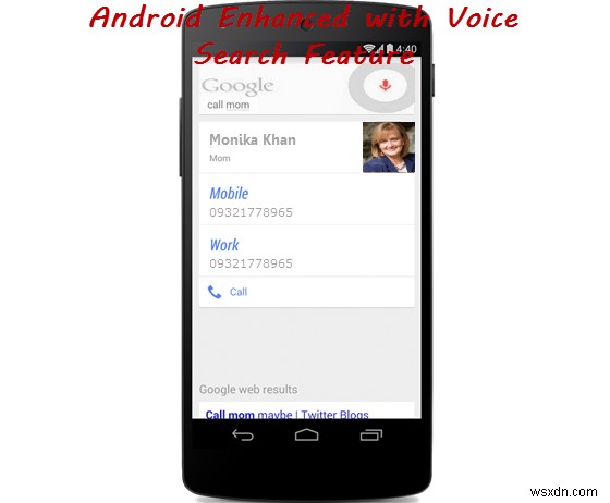 Tìm kiếm bằng giọng nói dựa trên mối quan hệ của Google trên Android 