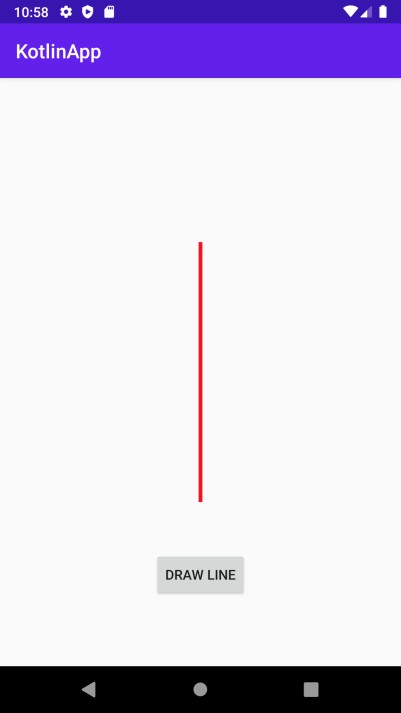 Làm thế nào để vẽ một đường thẳng trong Android bằng Kotlin? 