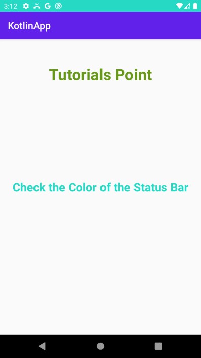 Làm cách nào để thay đổi màu thanh trạng thái để phù hợp với ứng dụng Android bằng Kotlin? 
