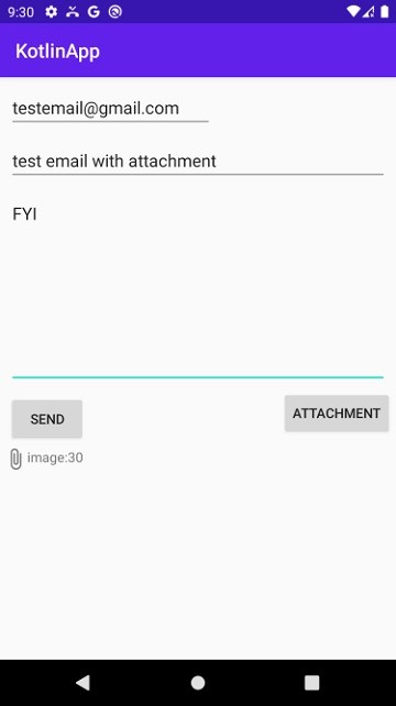 Làm cách nào để gửi email có tệp đính kèm trong Android bằng Kotlin? 