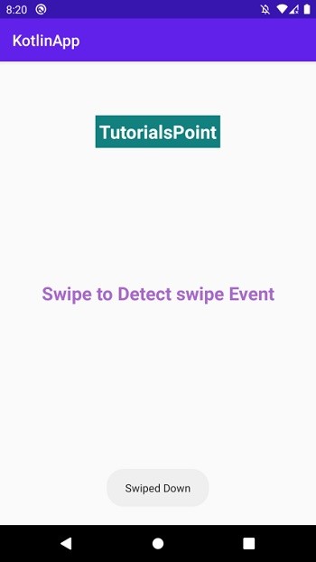 Làm cách nào để phát hiện hướng vuốt giữa trái / phải và lên / xuống trong Android bằng Kotlin? 