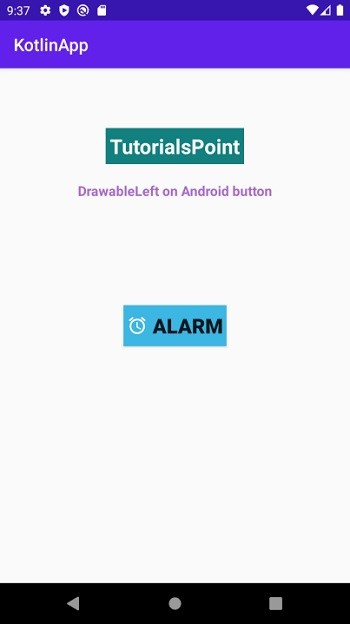 Làm cách nào để lập trình drawableLeft trên nút Android bằng Kotlin? 