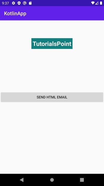 Làm cách nào để gửi email HTML bằng Ứng dụng Android bằng Kotlin? 