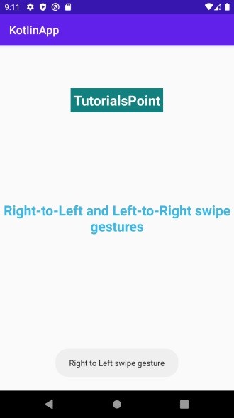 Làm thế nào để xử lý các cử chỉ vuốt từ phải sang trái và từ trái sang phải trên Android bằng Kotlin? 