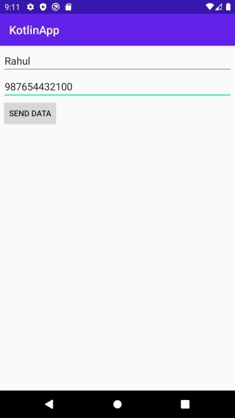 Gói Android để chuyển dữ liệu giữa các hoạt động bằng Kotlin. 