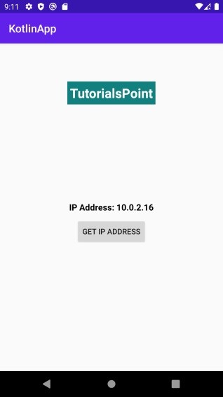 Làm cách nào để lấy địa chỉ IP của Trình giả lập Android bằng Kotlin? 
