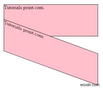 Xác định các biến đổi xiên cùng với trục y bằng cách sử dụng CSS 