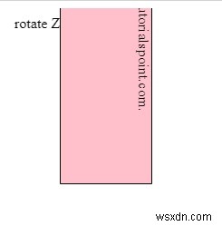 Xoay biến đổi phần tử bằng cách sử dụng trục z với CSS3 