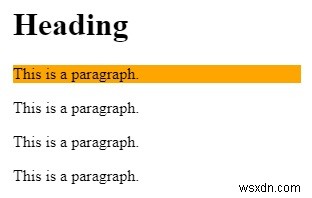 Tạo kiểu cho mọi phần tử  p 
 là phần tử con duy nhất của phần tử cha của nó bằng CSS 