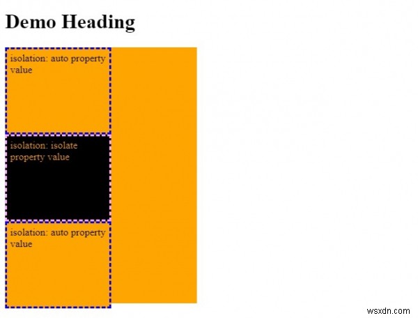 Thuộc tính cách ly CSS 