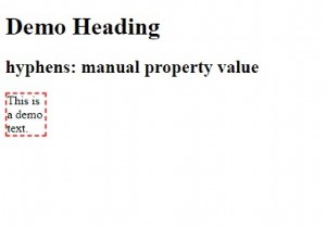 Thuộc tính dấu gạch nối CSS 