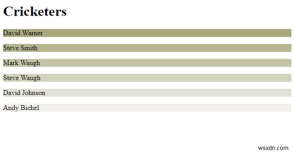 Giá trị màu CSS3 RGBA, HSL và HSLA 