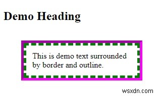 Hiểu sự khác biệt giữa CSS Border và Outline 