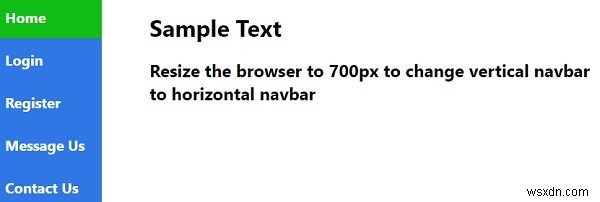 Làm cách nào để tạo menu điều hướng bên đáp ứng với CSS? 