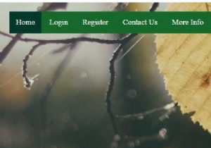 Làm cách nào để thêm menu điều hướng trên hình ảnh bằng CSS? 